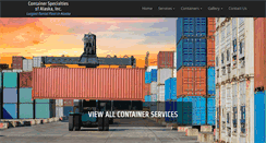 Desktop Screenshot of containerspecialtiesak.com