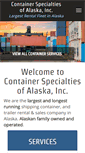 Mobile Screenshot of containerspecialtiesak.com